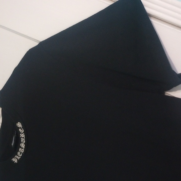 Pleasures Sorrow Embroidered Neckline Black Heavyweight Tee - Picture 13 of 13